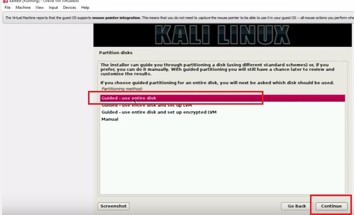Como instalar kali linux en virtualbox windows 10